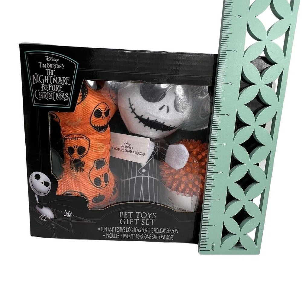 Disney Nightmare Before Christmas Pet Dog Toys Gift Set Jack Halloween Walgreens - Picture 10 of 12